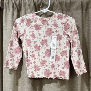 NWT Floral Long Sleeve Kids Top
